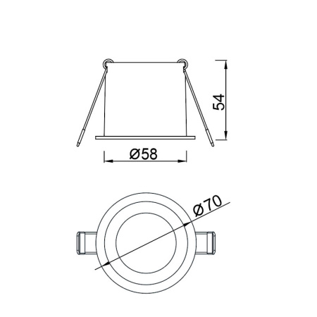 Встраиваемый светильник Mantra Malt 9232