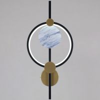 Настенный светильник Reluce 03213-0.2-01 BK+GD