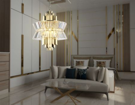 Подвесная люстра Ambrella Light High Light Crystal LH41017