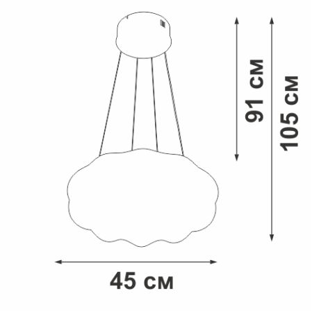 Подвесная люстра Vitaluce V2112DT-0/1S