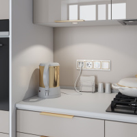 Рамка Snabb на 4 поста белый/золото WL03-Frame-04-white-GD Werkel