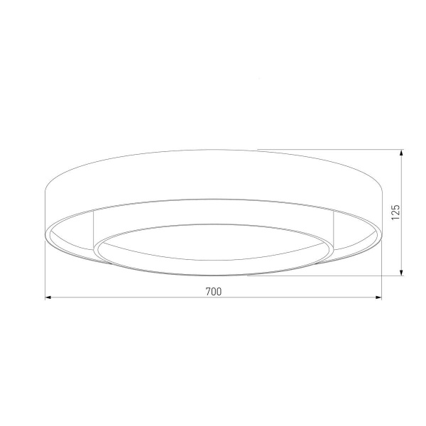 Потолочный светодиодный светильник Eurosvet Force 90331/2 серый