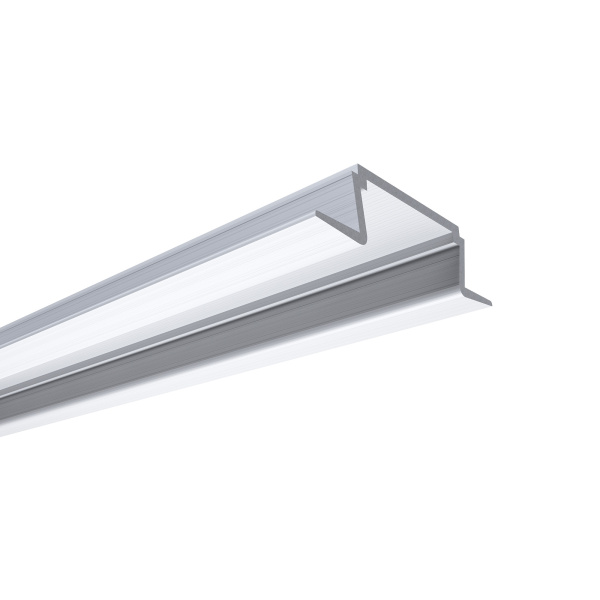 Профиль встраиваемый Apeyron ширина ленты до 10мм (рассеиватель, заглушки - 2шт) 08-06