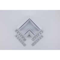 Соединитель магнитного шинопровода угловой плоский для натяжного потолка Aployt Magnetic track 220 APL.0284.10.04