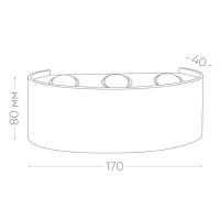 Уличный настенный светодиодный светильник Feron DH101 06310