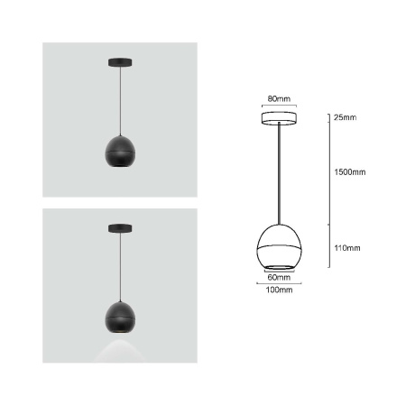 Подвесной светильник Fiberli Ayleen 12110401