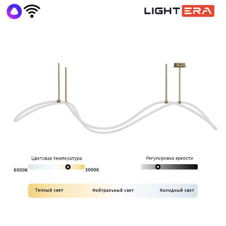 Потолочная люстра Lightera Nyasa LE117L-150GB WIFI