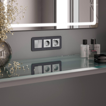 Рамка Werkel Elite на 3 поста графит W0032440