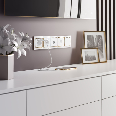 Декоративная заглушка белая WL01-70-11 Werkel