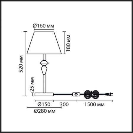Настольная лампа Lumion Classi Vermont 8274/1T