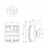 Устройство защитного отключения 3P+N 63 A 30m А АС 6 kА W914P636 Werkel