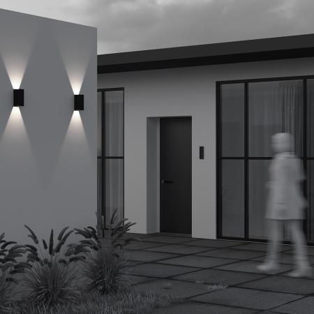 Уличный настенный светильник Maytoni Drape O526WL-L10B3K