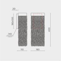 Настенный светильник Modestyle MS.2442.400 BS-PK