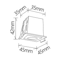 Встраиваемый светильник Mantra Blau 9127