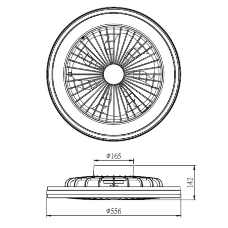 Люстра-вентилятор Mantra Gamer 7862