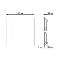 Светодиодный светильник Gauss 940111206 ультратонкий IP20 6W 4100K