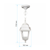 Уличный подвесной светильник Apeyron Адель 11-13БЕЛ