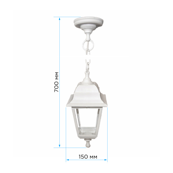Уличный подвесной светильник Apeyron Адель 11-13БЕЛ