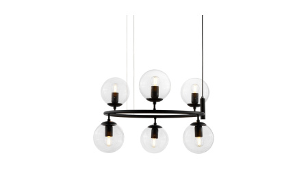 Подвесная люстра Lumina Deco Ceredo LDP 6034-6 RND BK