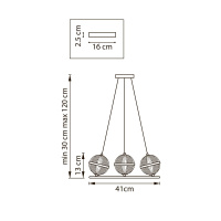 Подвесная люстра Lightstar Acrile G9 737033