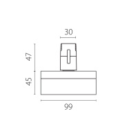 Трековый однофазный светильник Lightstar Due Hermes 210647