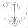 Подвесная люстра Odeon Light Saga Classic 5088/6