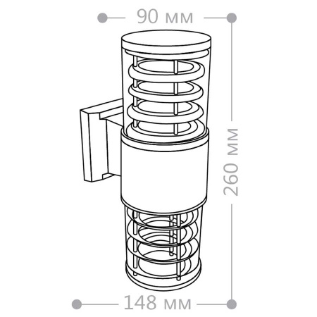 Уличный настенный светильник Feron DH0802 06299