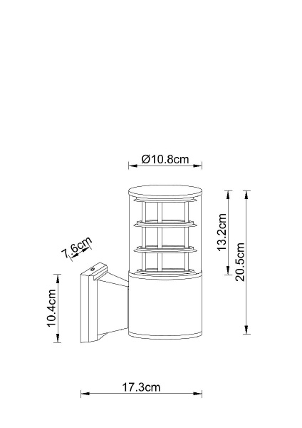 Уличный настенный светильник Arte Lamp Tokyo A5315AL-1BK