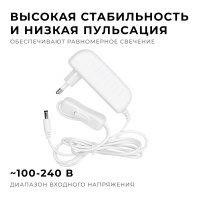 Блок питания Apeyron 24Вт DC24В 1A IP44 03-152
