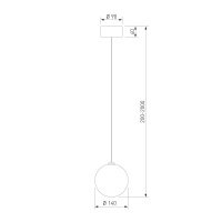 Подвесной светильник с плафоном ручной работы Bogate's Crystall 1_101 a072033