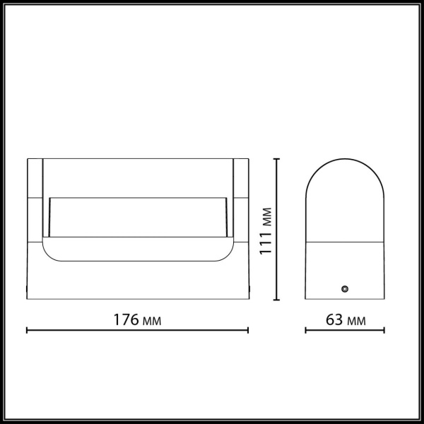 Уличный настенный светильник Odeon Light Nature Twinset 7117/12WL