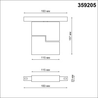 Трековый светодиодный светильник Novotech Shino Flum 359205