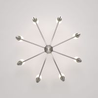 Подвесная люстра Eurosvet 60167/8 никель Smart a068285