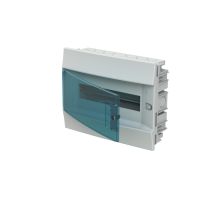 Бокс ABB Mistral41 встраиваемый 12М (1x12) зеленая дверь с винтовым клеммным блоком