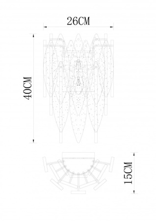 Бра Divinare Amelie 6003/01 AP-1