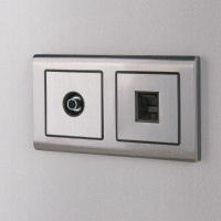 Рамка Metallic на 2 поста глянцевый никель WL02-Frame-02 Werkel