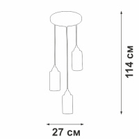 Подвесной светильник Vitaluce V3787-7/3S