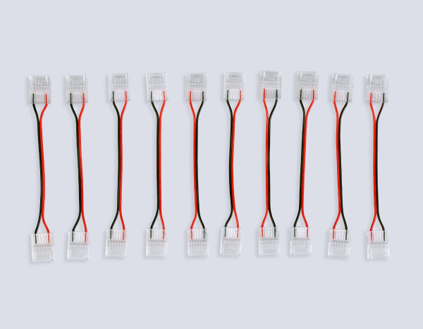 Соединитель гибкий двухсторонний Ambrella Light Illumination COB 12/24V для лент 12mm (2 конт.) (10шт. в комплекте) GS7898