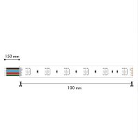 Светодиодная лента Favourite 24В SMD2835RGB 27Вт/м 4000K 5м IP20 2001-82720