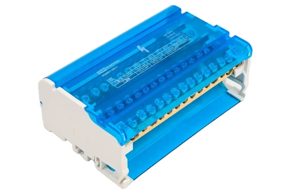 Шина "N" нулевая на DIN-рейку в корпусе 4х15групп TDM