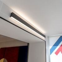 Линейный светодиодный накладной двусторонний светильник 128см 50Вт 4200К черная шагрень 101-100-40-128 Elektrostandard