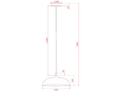 Подвесной светильник Arte Lamp Carmel A7104SP-1BK