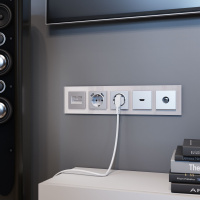 Рамка Favorit на 5 постов дымчатый WL01-Frame-05 Werkel