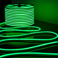 Светодиодный гибкий неон LS001 220V 9.6W 120Led 2835 IP67 односторонний зеленый Elektrostandard