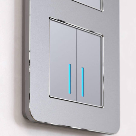 Рамка на 3 поста Platinum алюминий W0032606 Werkel