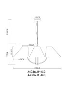 Подвесная люстра Arte Lamp Rondo A4086LM-4AB
