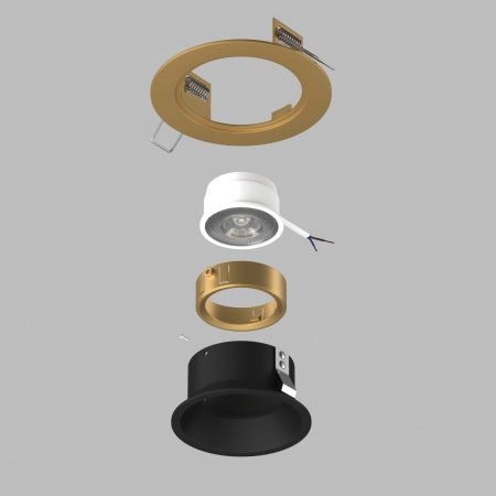 Встраиваемый светильник Lightstar Domino (214613+214607+214003) D61307GMOD