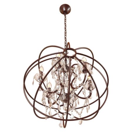 Подвесная люстра LOFT IT Foucaults orb crystal Loft1897/6