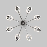 Подвесная люстра Eurosvet Caprera 60146/8 никель Smart a063869