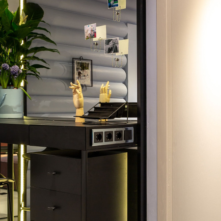 Рамка Diamant на 4 поста черный WL08-Frame-04 Werkel